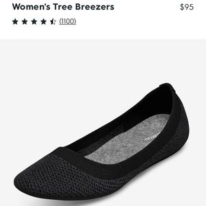 Allbirds heathered black tree breezers flats